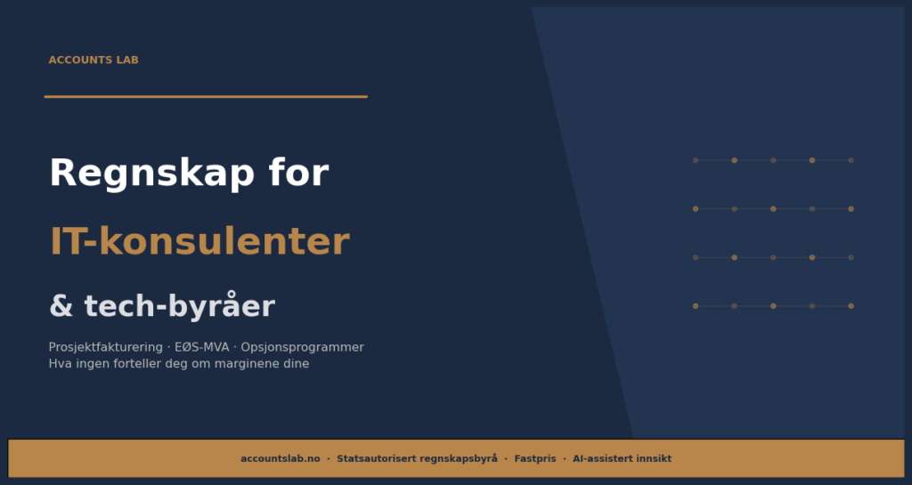 Regnskap for IT-konsulenter og tech-byråer — Accounts Lab